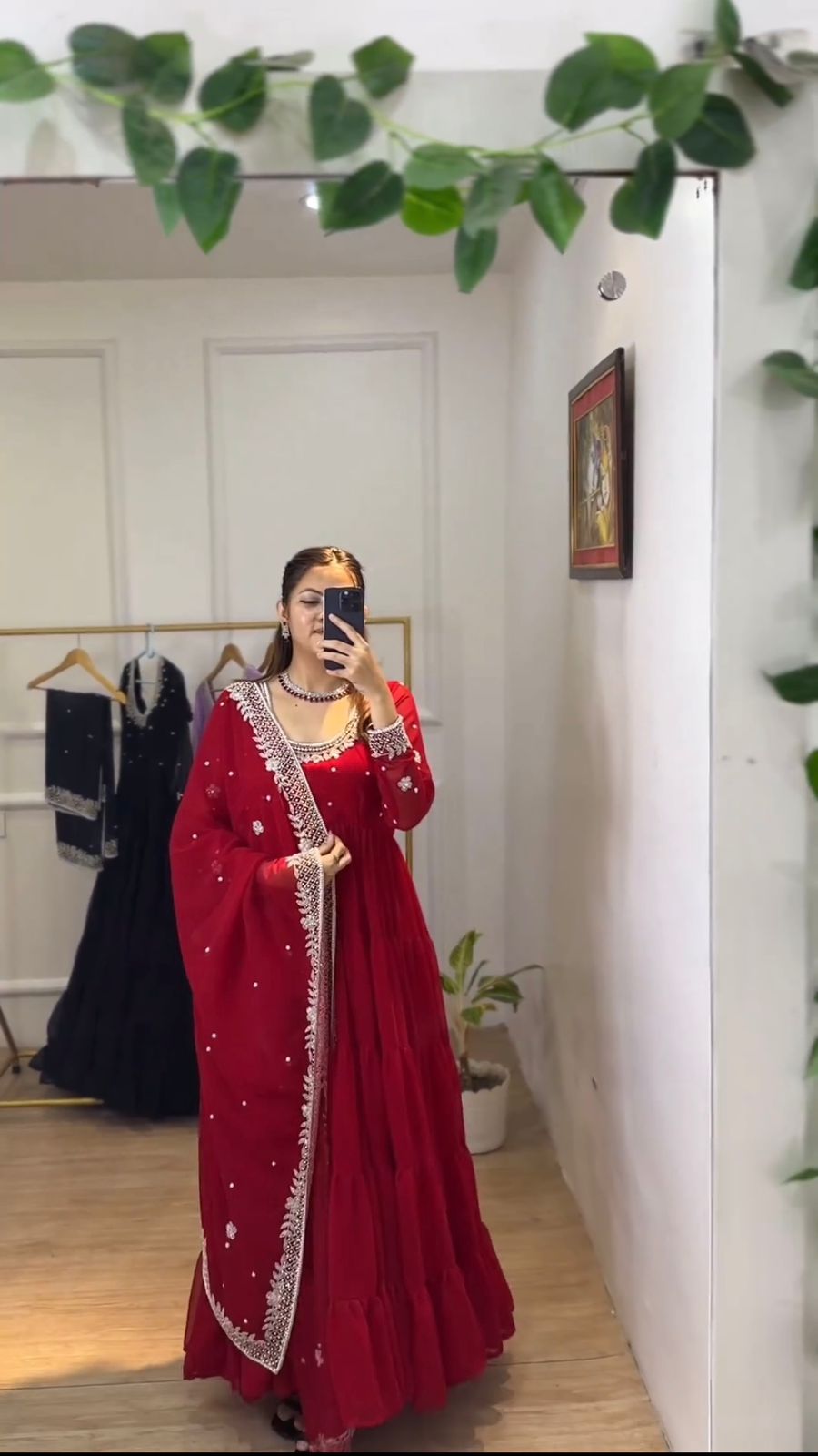 Latest Georgette Full Stitched Anarkali Full Stitched Suit Set