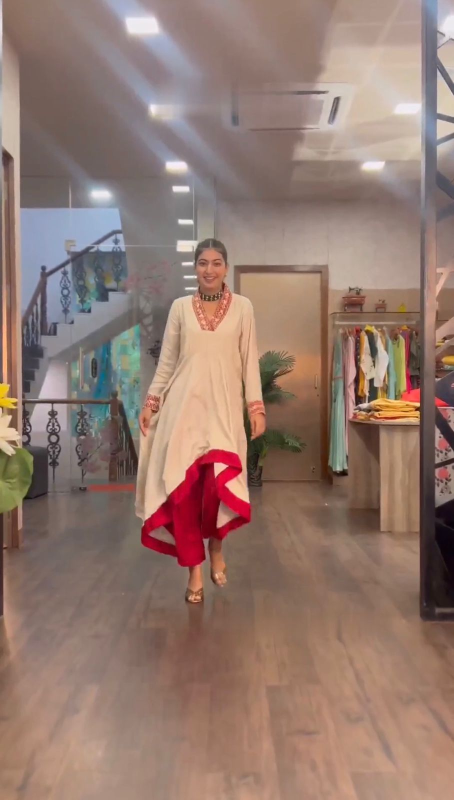 Beautiful Ready to Wear Silk Dhoti Suit