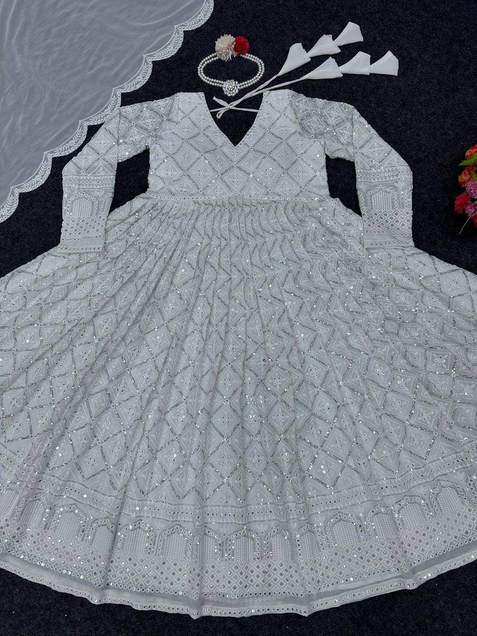Amazing Embroidered Work Salwar Suit