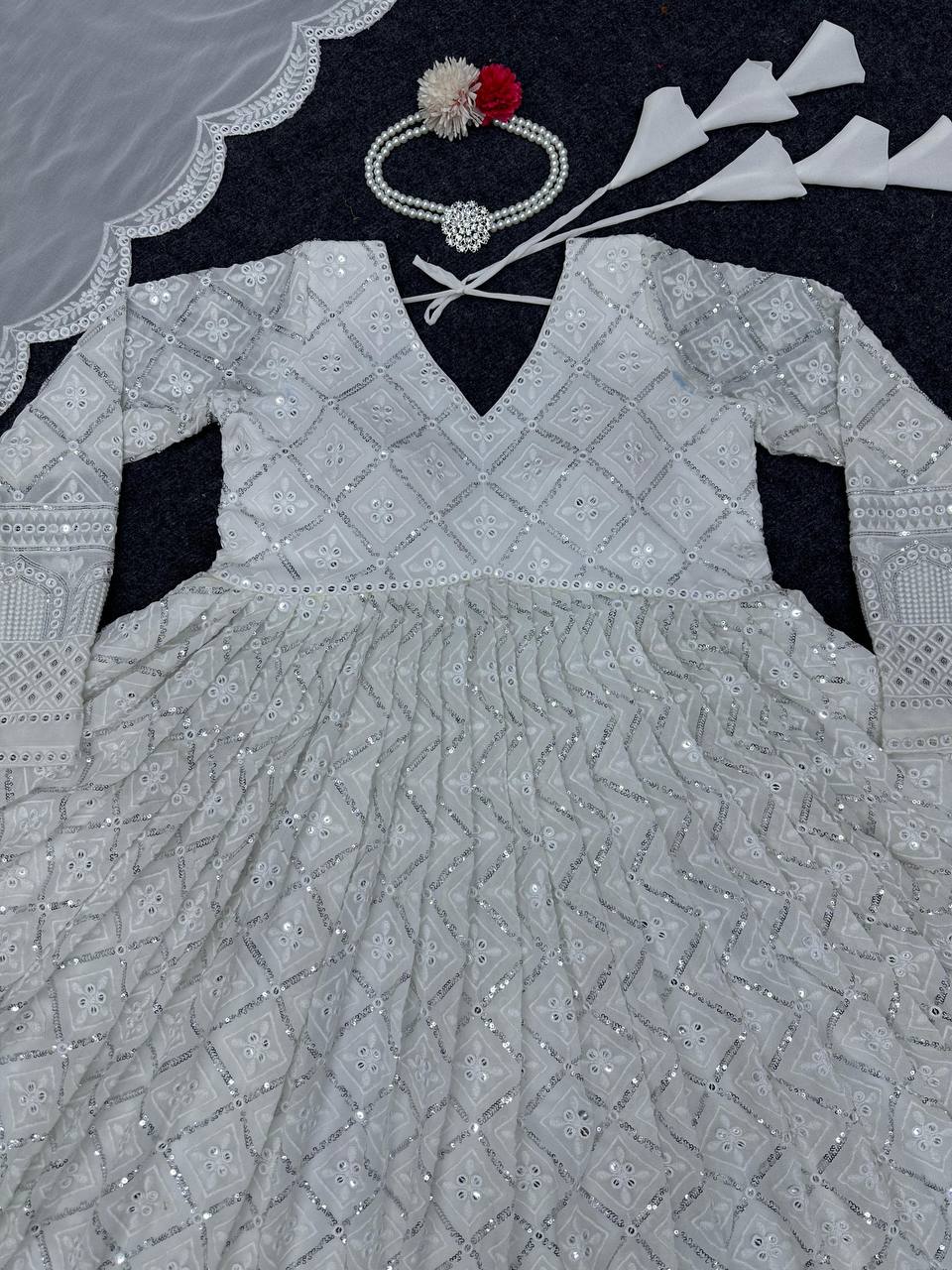 Amazing Embroidered Work Salwar Suit