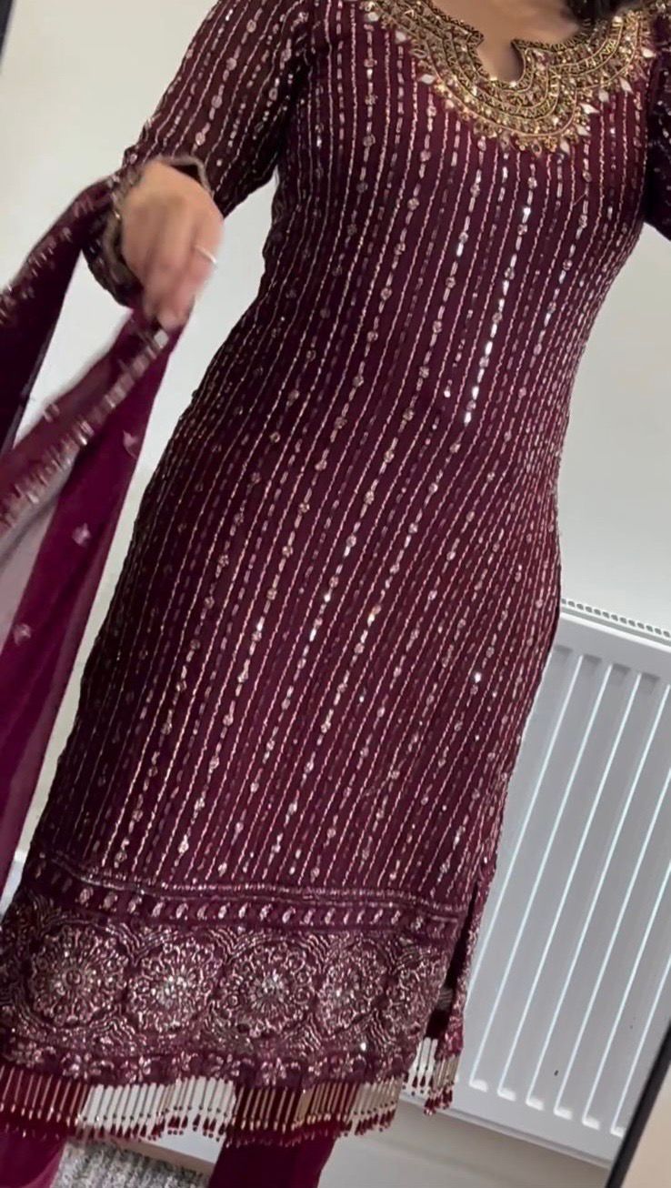 Karachi Style Straight Cut Ready to Wear Suit