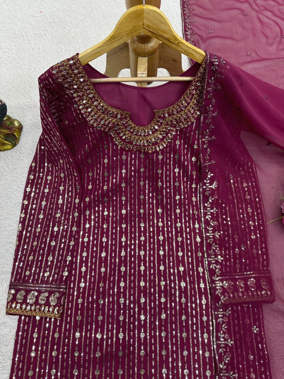 Karachi Style Straight Cut Ready to Wear Suit