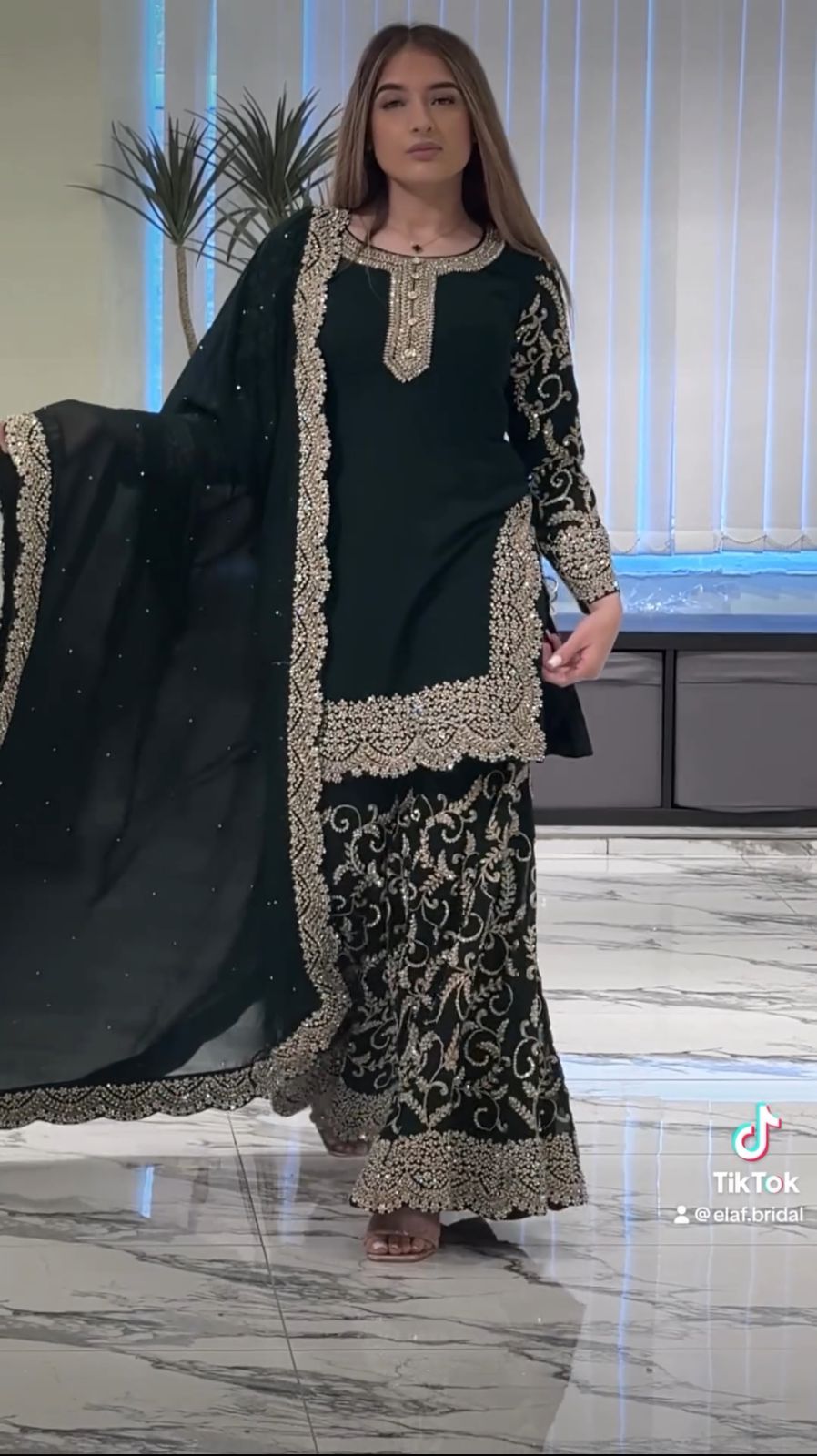 Designer Georgette Fabric Fully Stitched Gharara With Dupatta