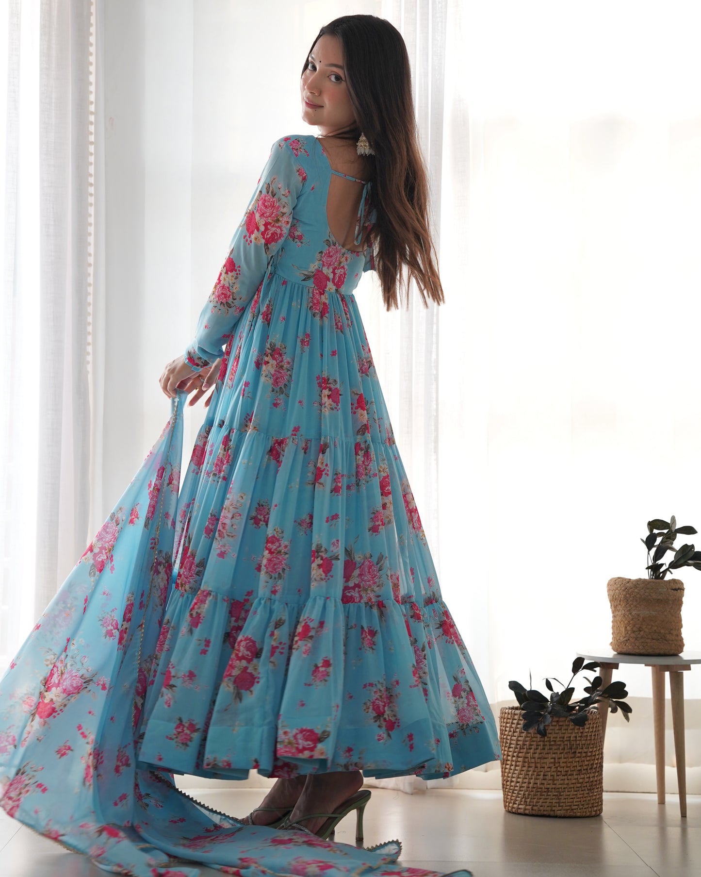 Perfect Fully Flair Anarkali Dress Wedding & Festivals Outfit For Girls And Women