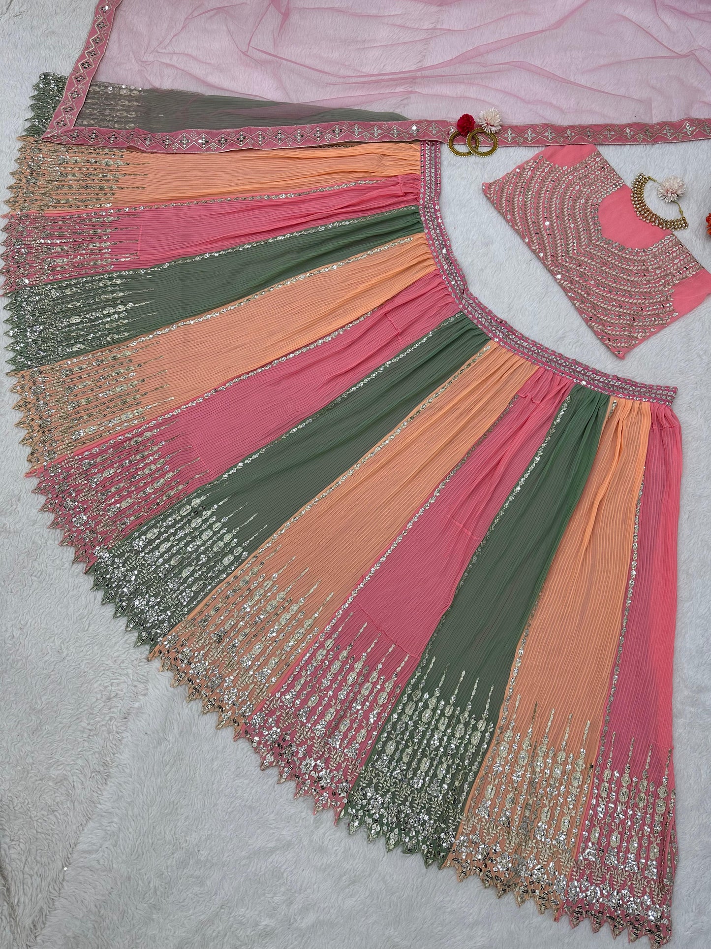 Multi Color Lehenga Choli