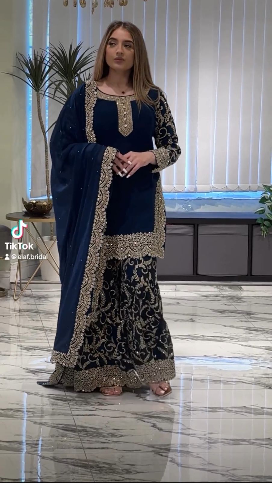 Designer Georgette Fabric Fully Stitched Gharara With Dupatta