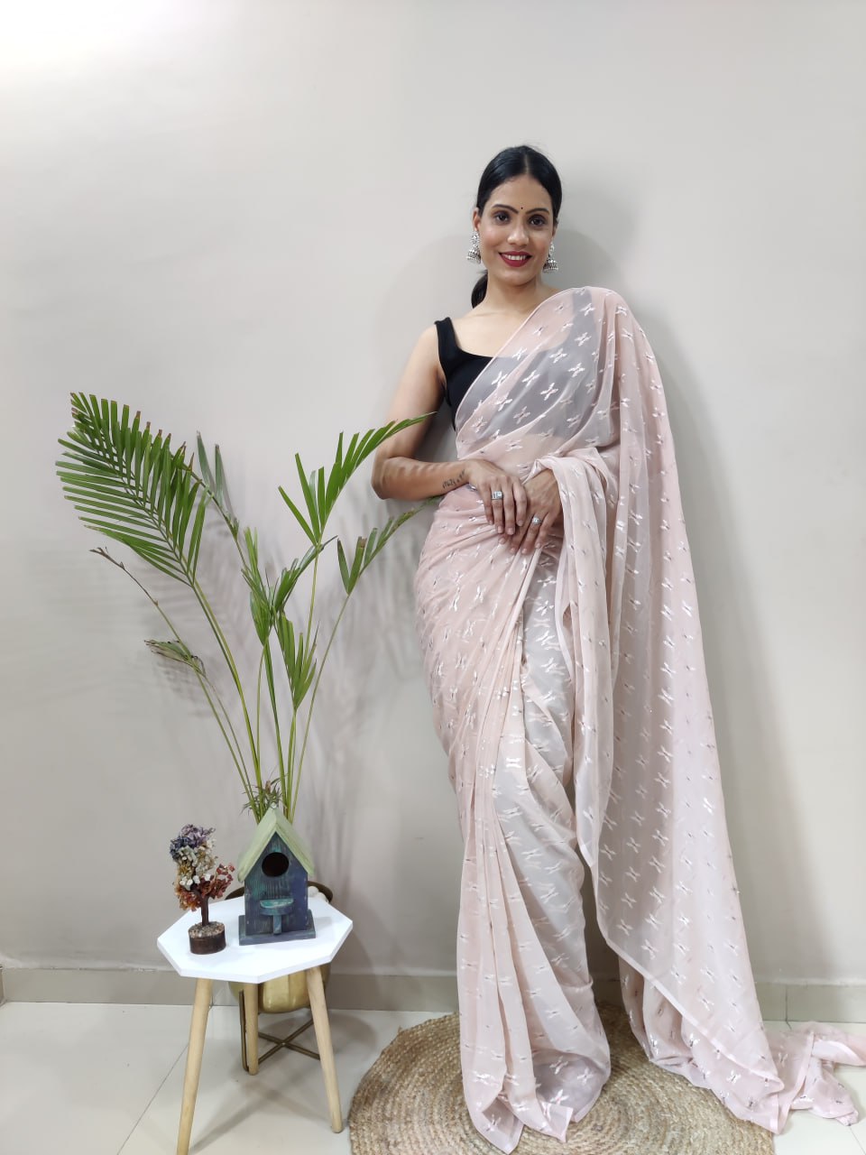 Party Wear Imported Silk Weaving Saree For Women