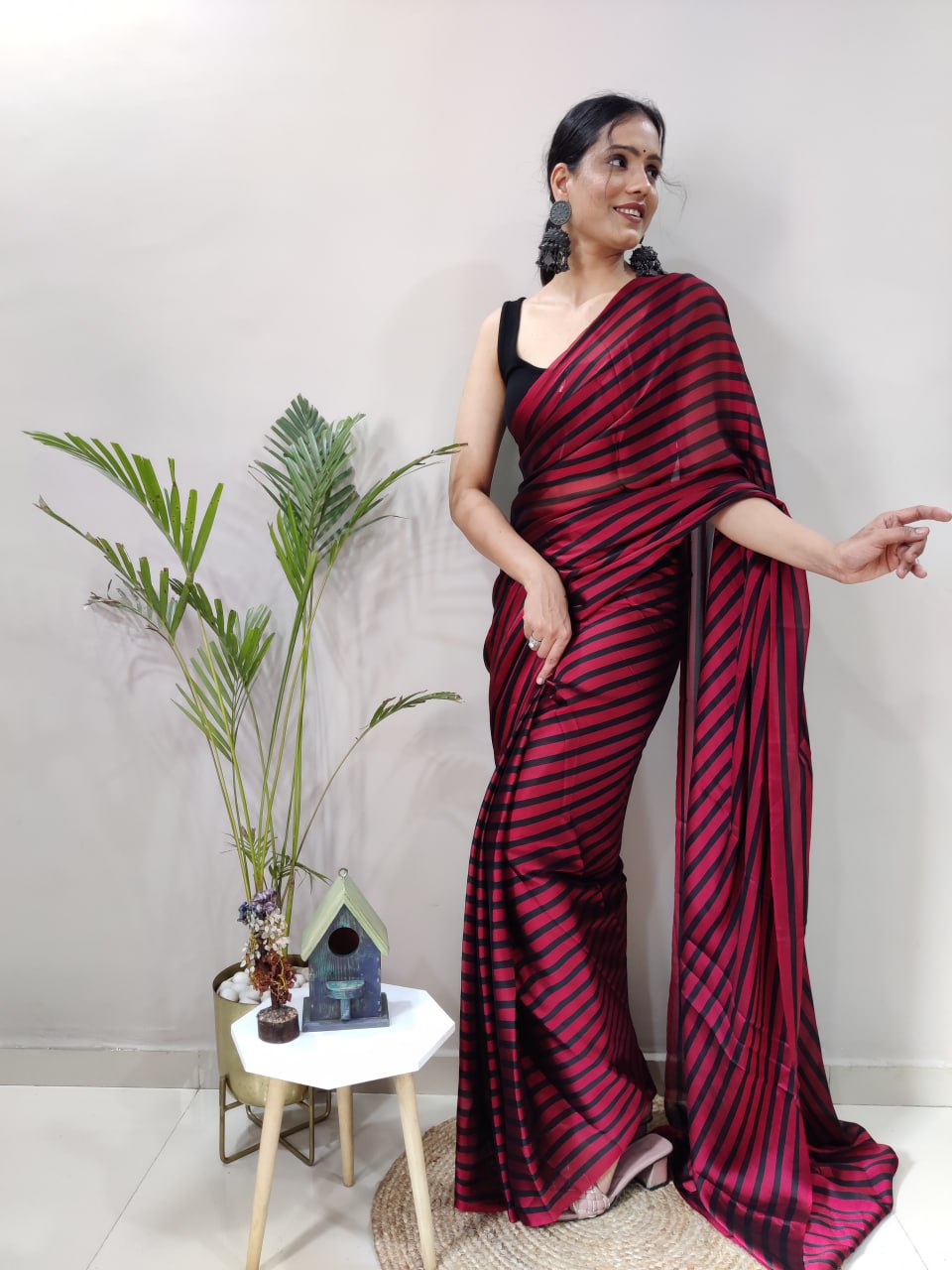 Beautiful Rongoli Silk Patta Pattern Saree
