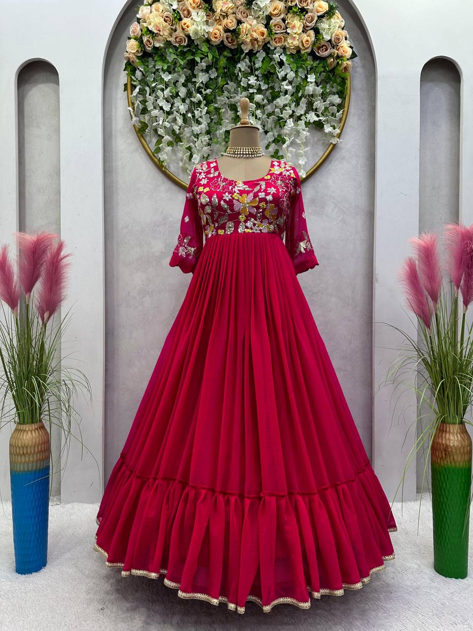 Attractive Designer Anarkali Suit For Festival Wedding Season
