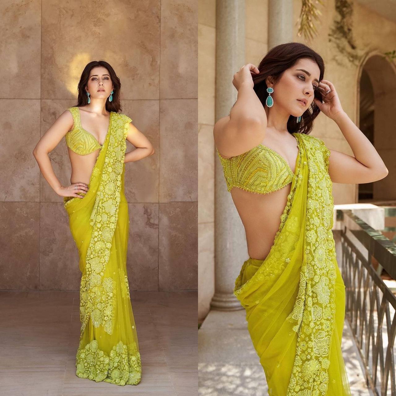 Designer Haldi Function Wear Yellow Colour Tabby Silk Saree