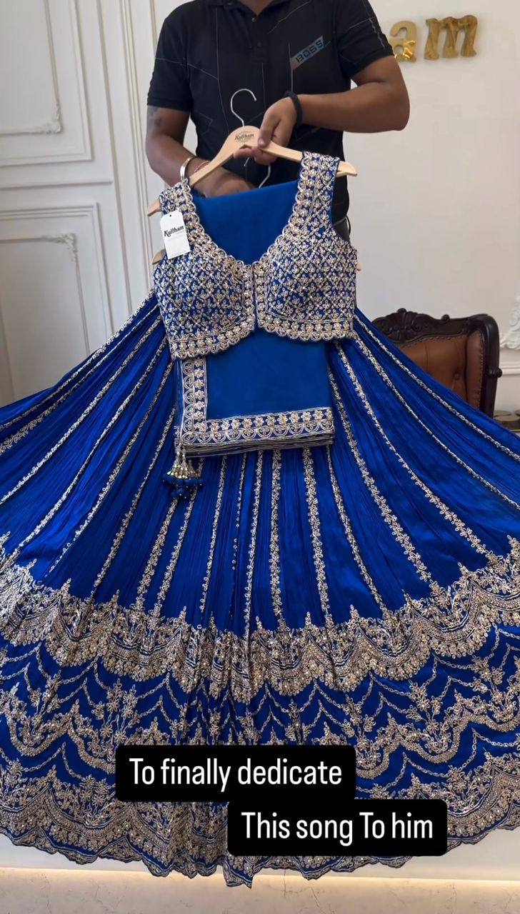 Amazing Georgette Thread And Sequences Work Lehenga Choli