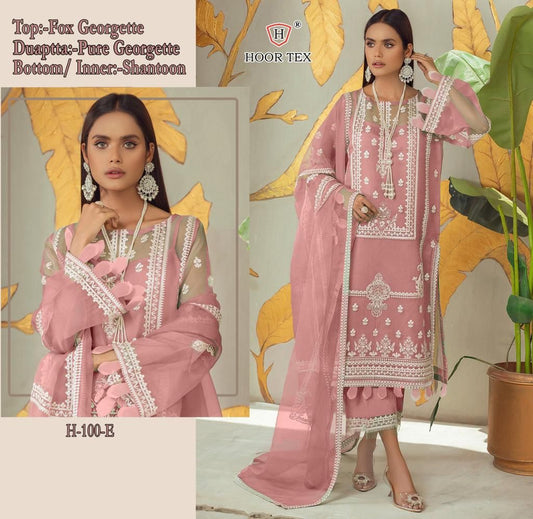 Beautiful Georgette Fabric Embroidery Work Salwar Suit