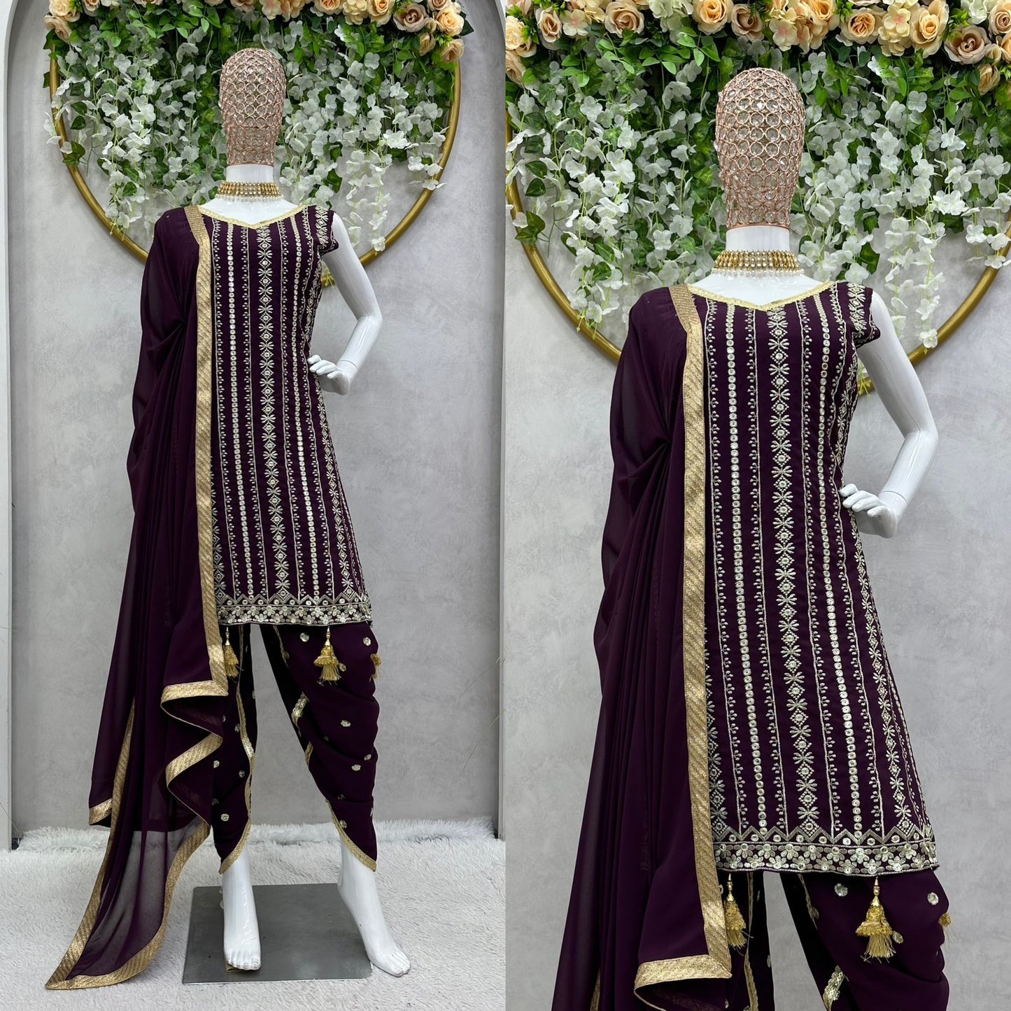 Full Stitched Pakistani Style Straight Cut Ready to Wear Suit