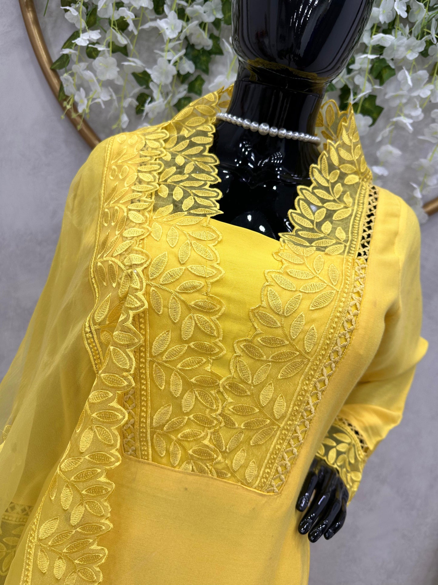 Haldi Speical Yellow Stitched Salwar Suit For Function Wear