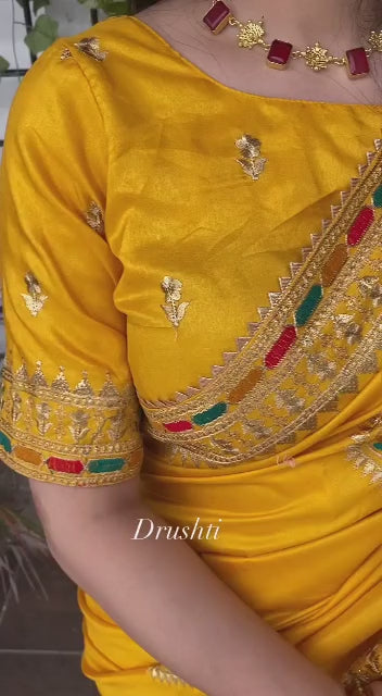 Wedding Wear Simran Silk Thread Emb Work Designer Saree