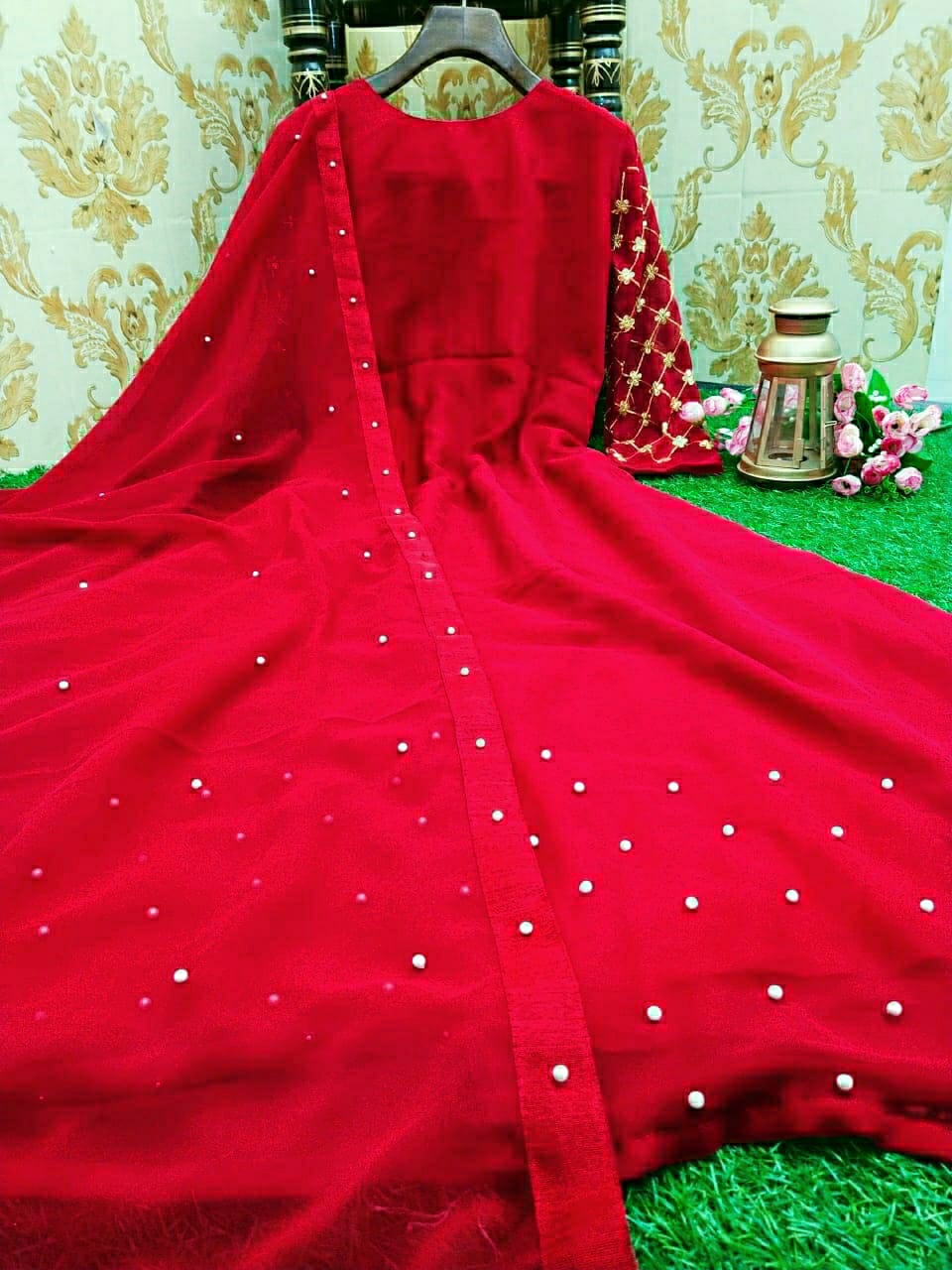 14149 New Launching Top Selling Zari Foil Work Kalamkari Stitched Gown &  Dupatta For Marriage/ Festive Season - Reewaz International | Wholesaler &  Exporter of indian ethnic wear catalogs.