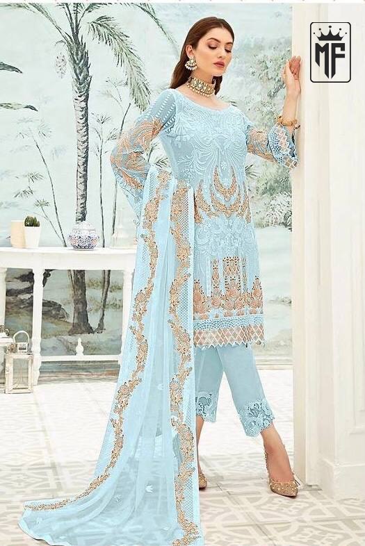 Georgette Embroidary Work Festival Wear Designer Pakistani Suit