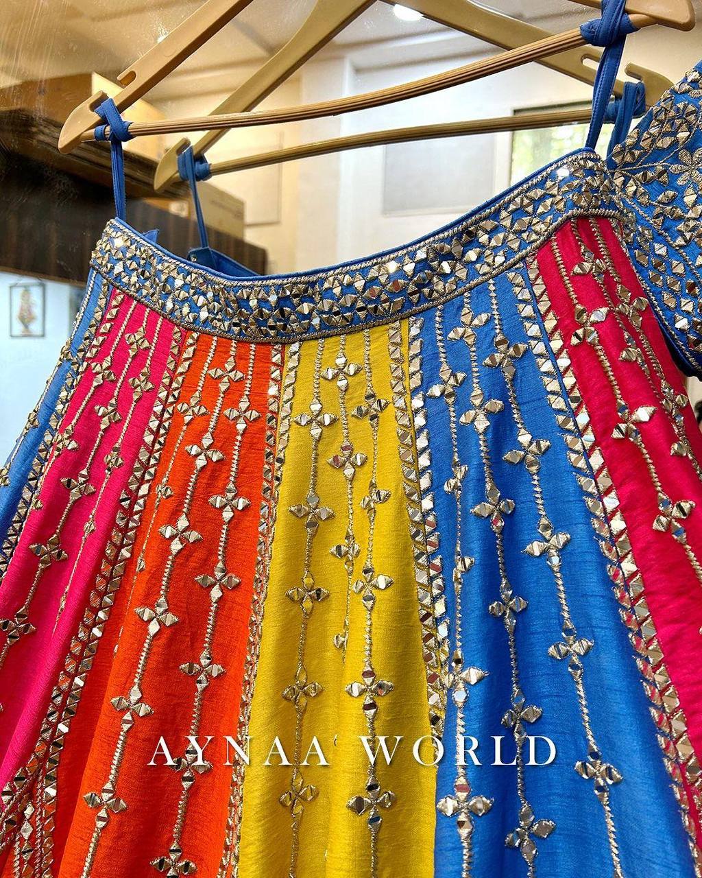 Multi Colour Embroidary And Sequence Work Lehenga Choli With Beautiful Duppata