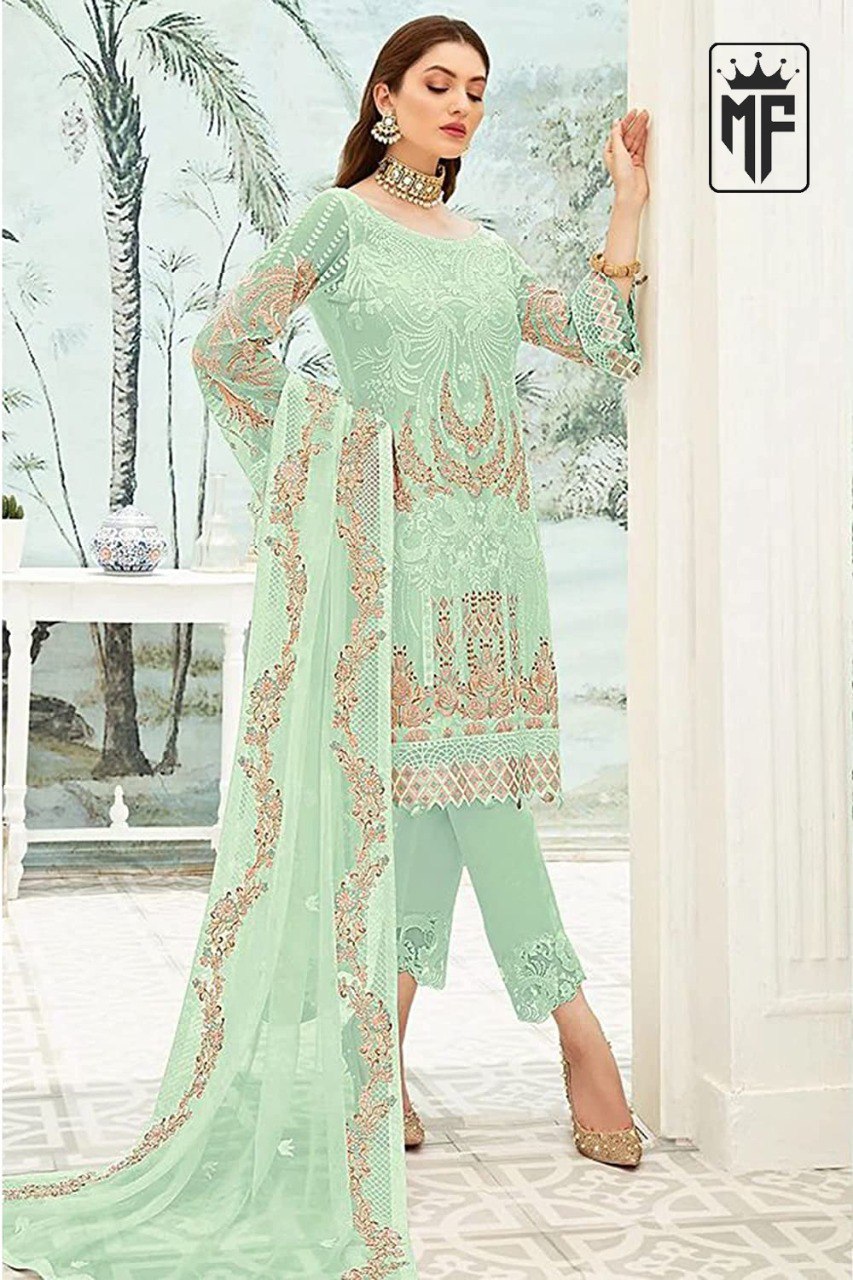 Georgette Embroidary Work Festival Wear Designer Pakistani Suit